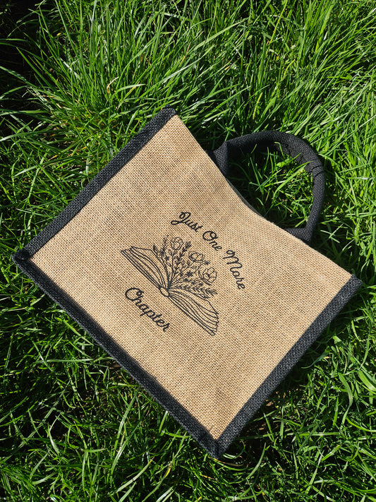 Jute Tasche "Just one more chapter"